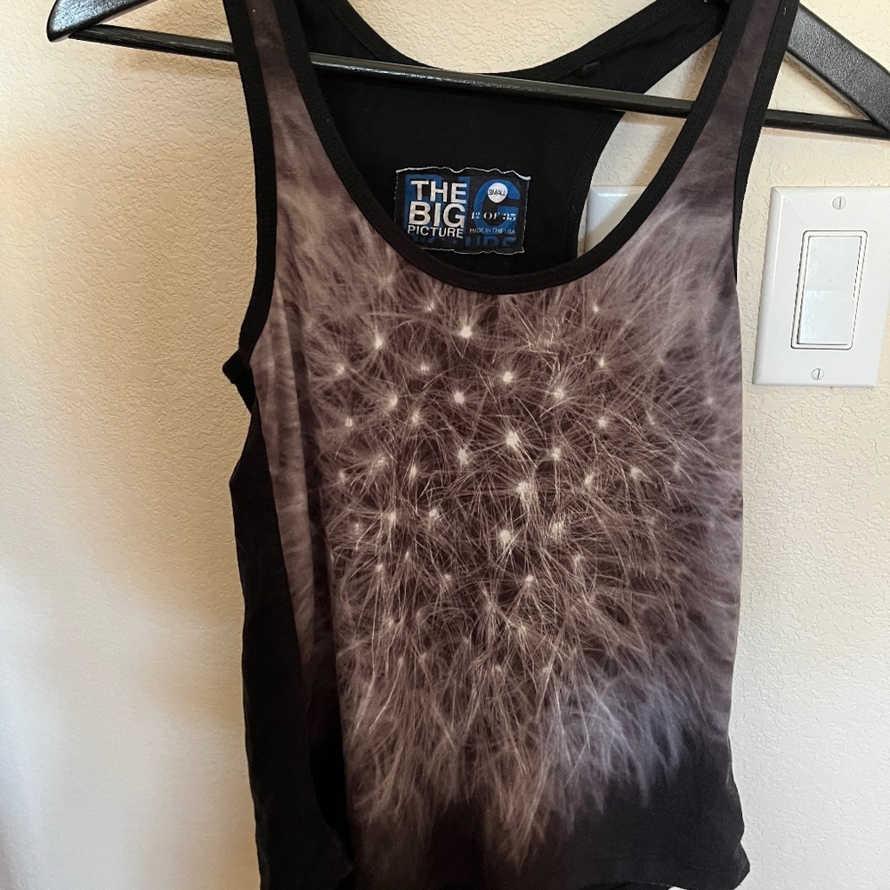 Limited Edition Dandelion Blk/Wht Tank top